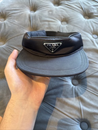 Prada visor cap black - prada, size