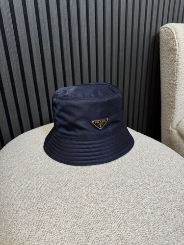Prada bucket hat navy - navy, m