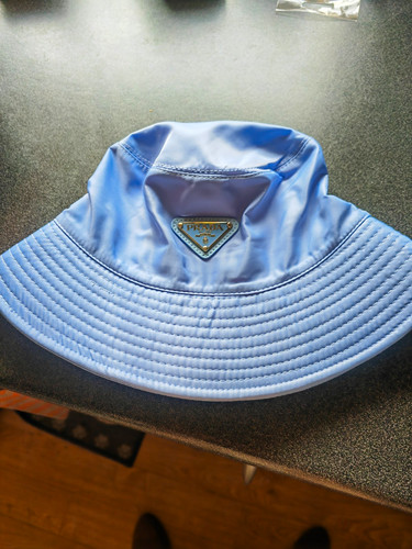 Prada blue nylon bucket - prada,