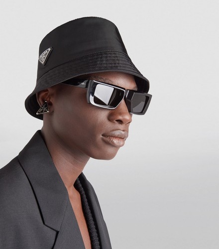 Prada nylon bucket hat - prada,
