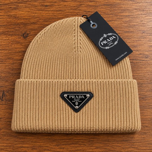 Prada knit logo beanie - prada, one