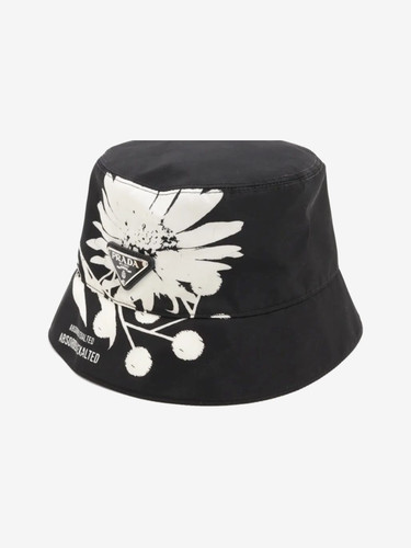 Prada black nylon bucket - prada,
