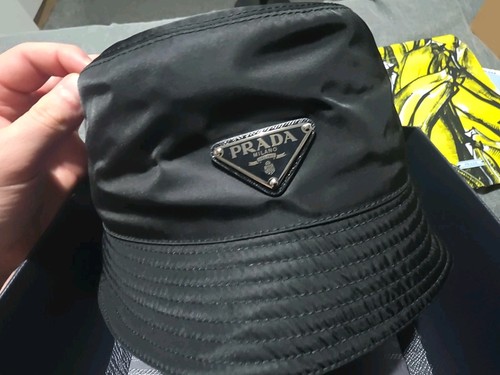 Prada nylon bucket hat - prada,