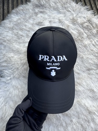 Prada baseball cap embroidered - cap,