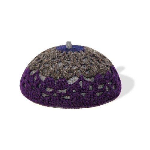 Prada wool crochet beret - wool,