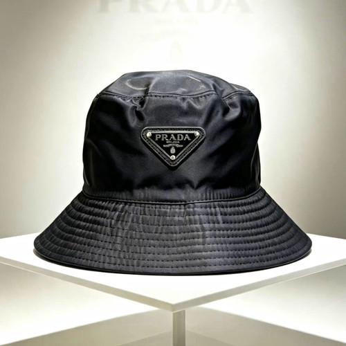 Prada black nylon bucket - prada,