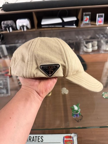 Prada nylon denim cap size - nylon,