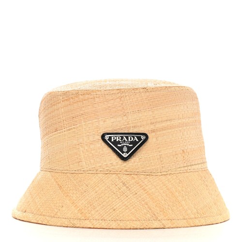 Prada straw bucket hat tan - hat,