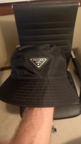 Prada black nylon - black, hat