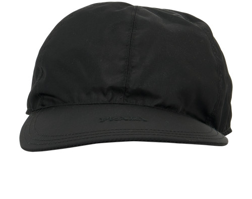 Prada logo cap black - prada,