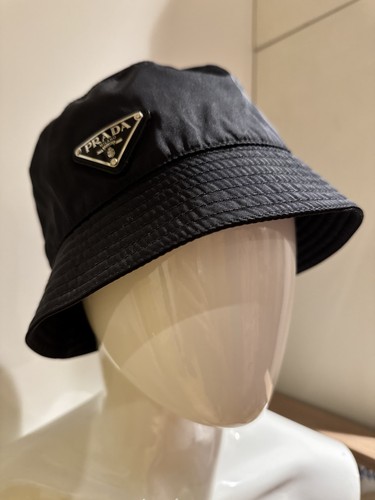 Prada black nylon bucket - prada,