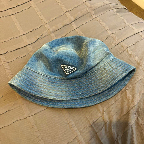 Prada denim bucket - hat, blue